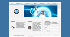 Desktop Screenshot of globalisoregister.org